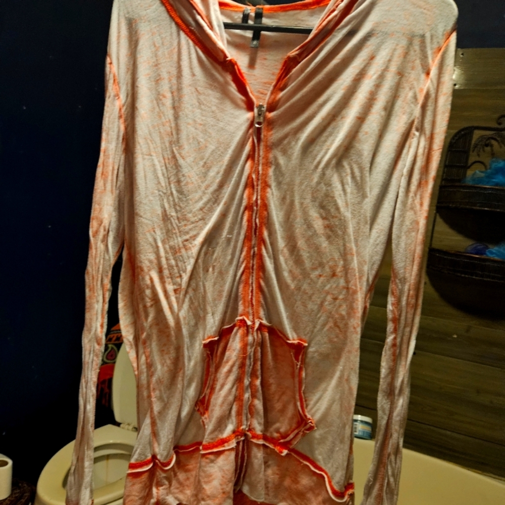 Womens Large hooded cover up by maurices